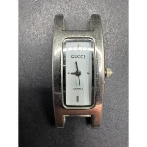 Vintage Gucci 3900L Stainless Steel Quartz Analog Ladies Watch 18.2mm No Band